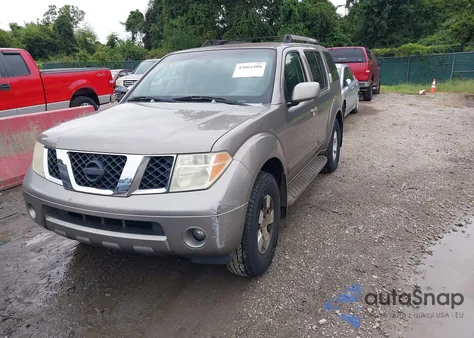 2006 Nissan Pathfinder Se из США, поврежденный, VIN 5N1AR18W56C662992